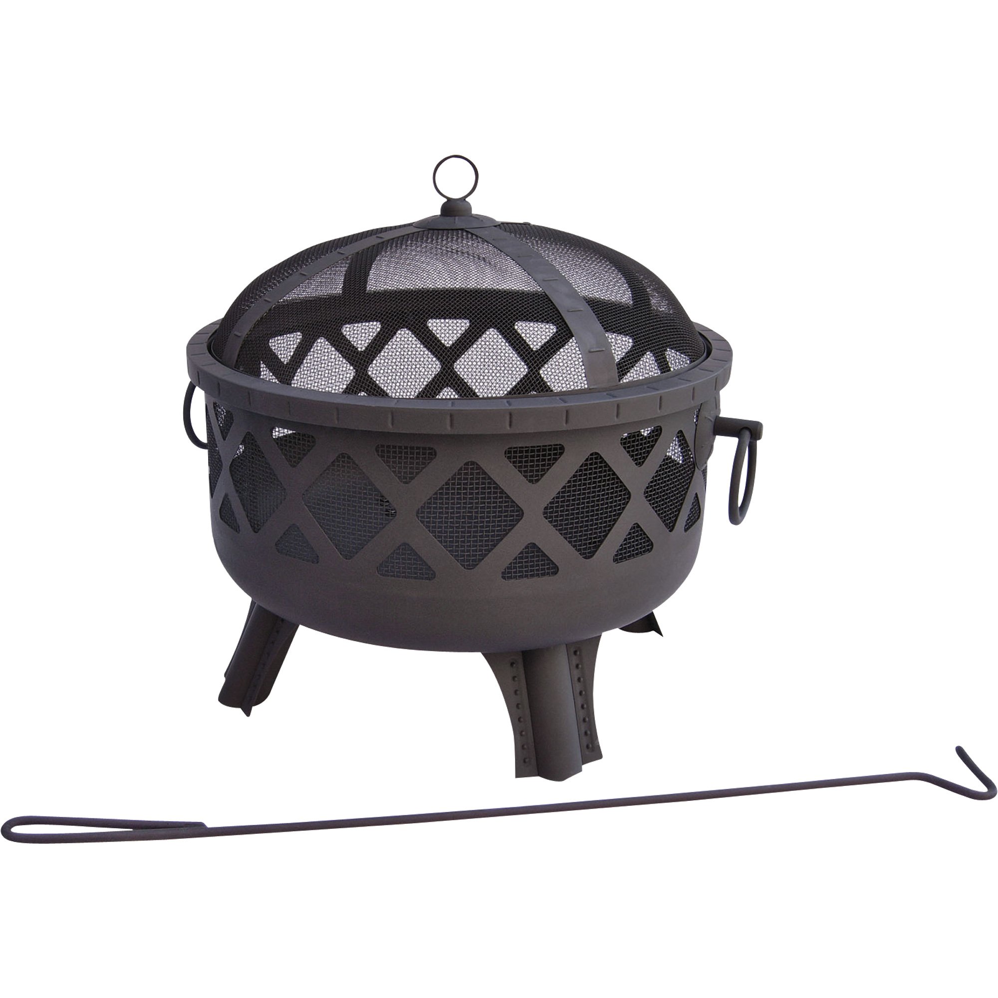 Landmann USA Steel Fire Pit — 23 1/2in. Dia., Sarasota Design, Black Color, Model# 26384